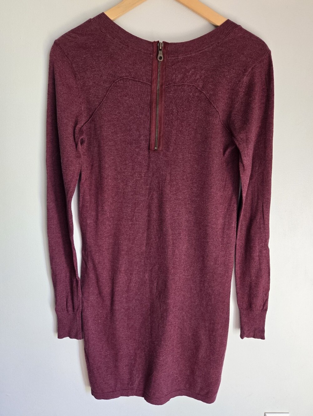FAT FACE cotton knit sweater dress In Raspberry-plum - Picture 7 of 13